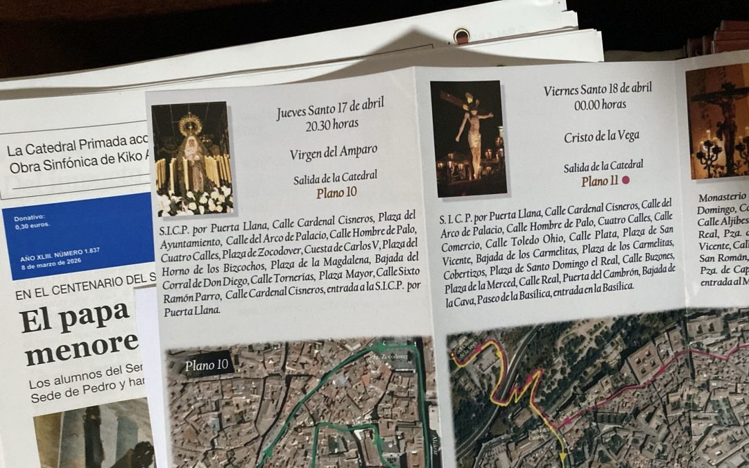 La Junta de Cofradías admite que su guía oficial tiene las fechas mal… y la aplicación que recomienda sigue mostrando la Semana Santa de 2025